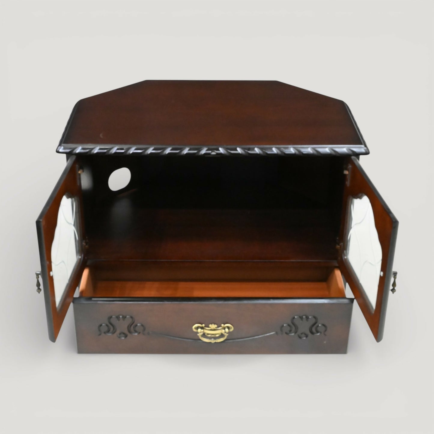 Corner TV Video Stand With Drawer Video Media Area Clean FREE UK Delivery*. SBR11117/2910E