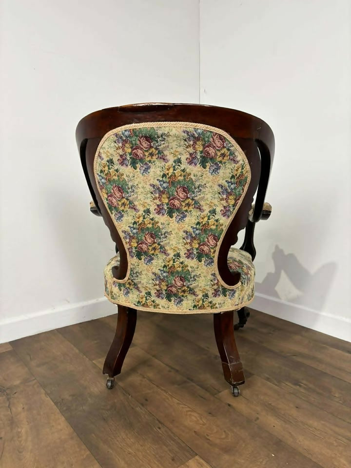 Victorian Mahogany Nursing Chair