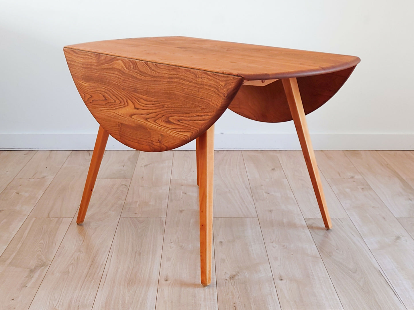 Mid century retro Ercol drop leaf dining table
