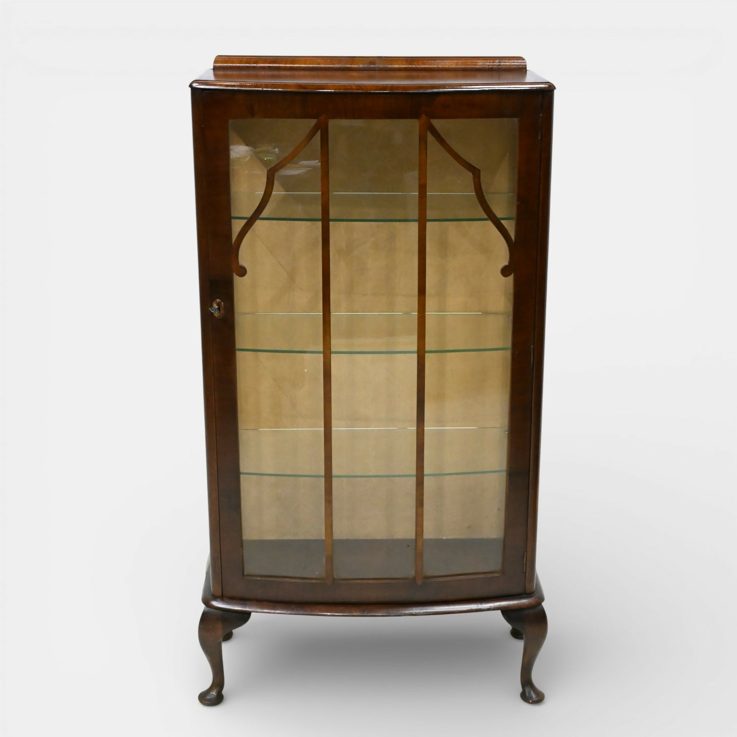 Vintage Display Bookcase With 3 Glass Shelves Deco Style FREE UK Delivery*. SBR11113/2910E