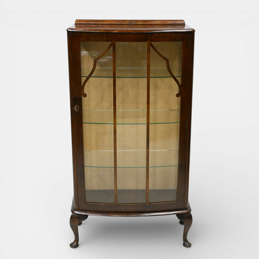 Vintage Display Bookcase With 3 Glass Shelves Deco Style FREE UK Delivery*. SBR11113/2910E