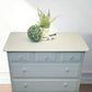 Stag Minstrel Chest of Drawers on Grey, Oversize bedside table
