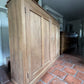 Large Antique Stripped Mahogany School Hall Larder Cupboard Cabinet Sideboard