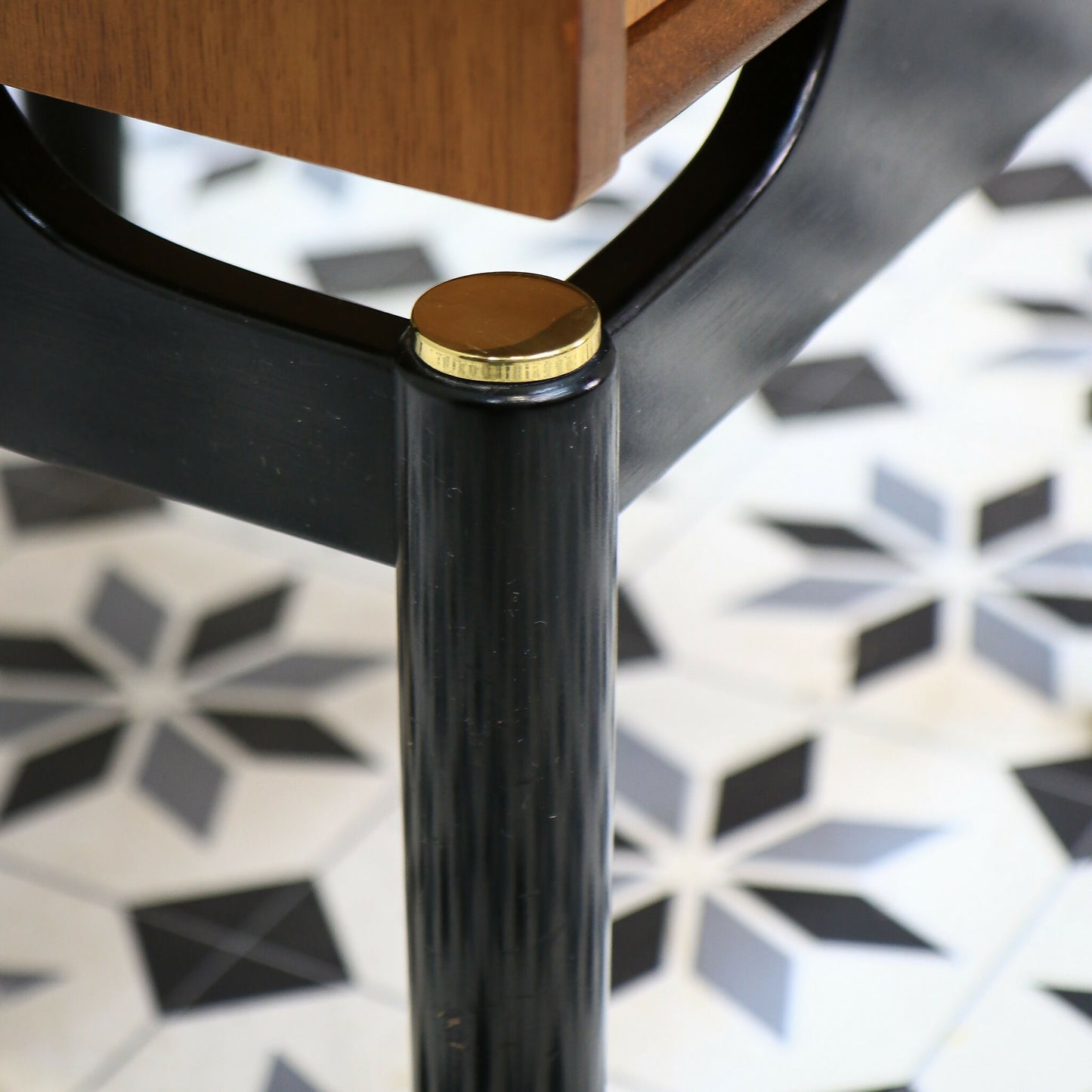 G Plan Bedside Cabinet Librenza Tola and Black Mid Century