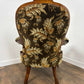 Victorian Armchair Floral Upholstered