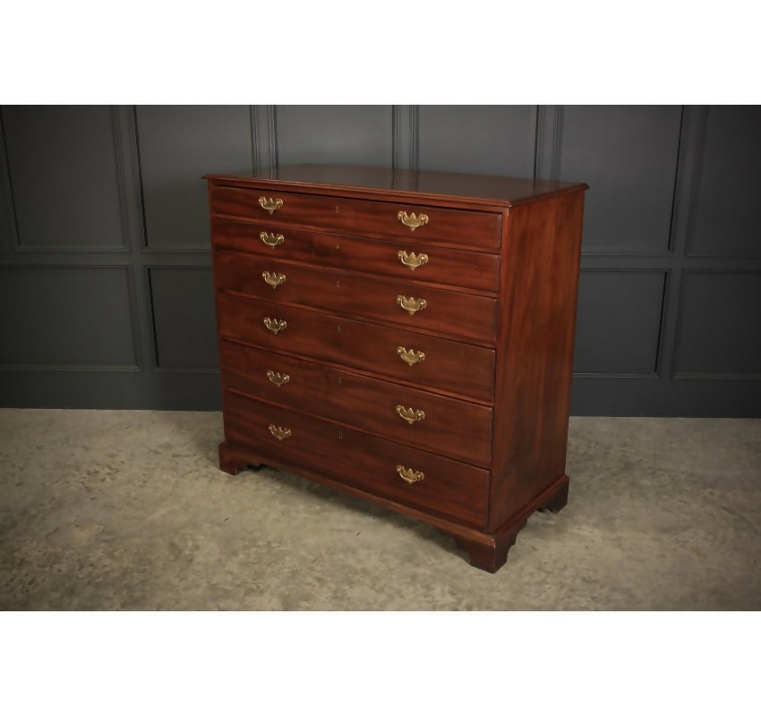 Tallboy Georgian Mahogany Artists Plan Chest of Drawers