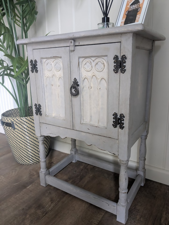 small vintage hallway cabinet R28052 7