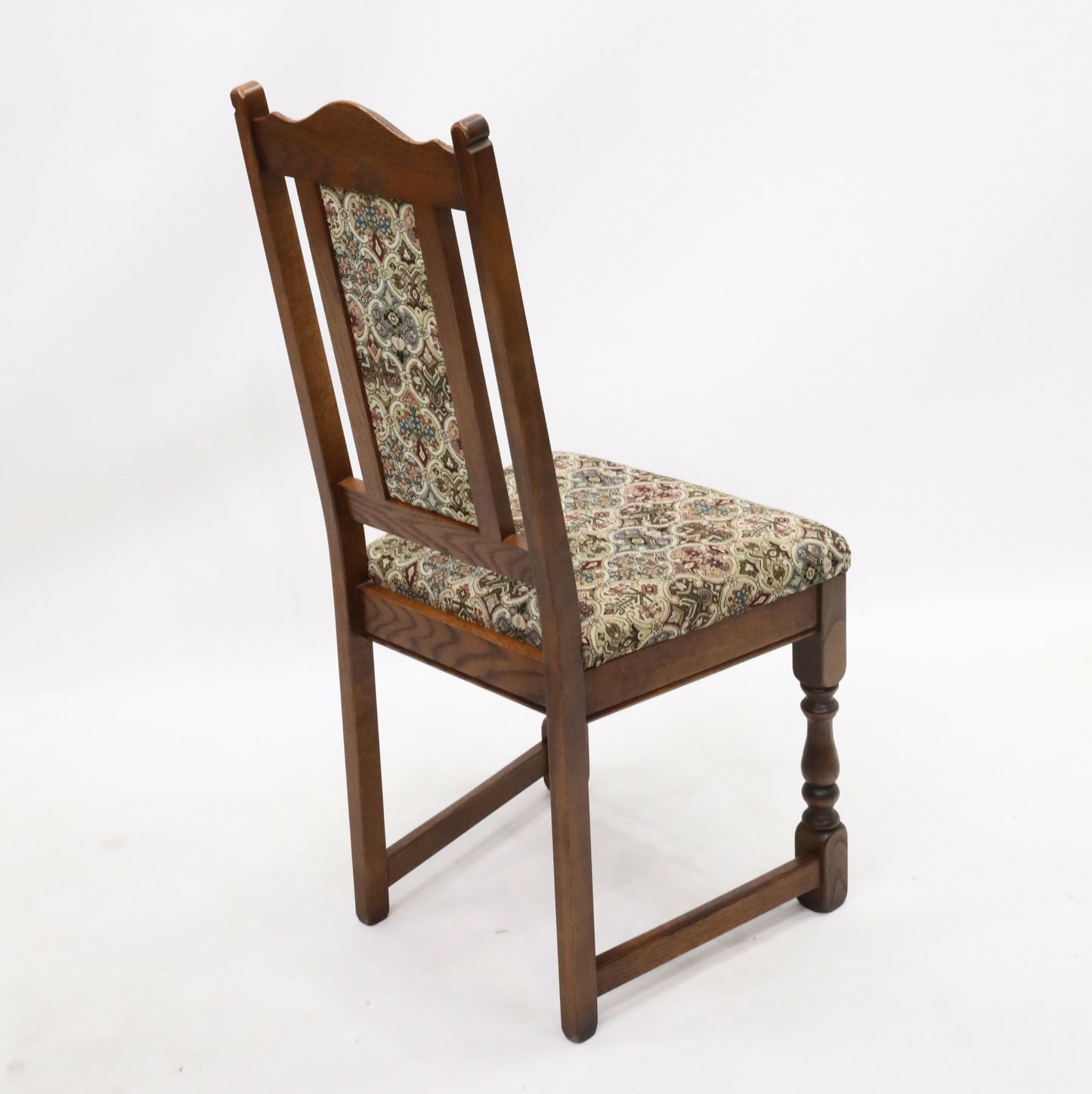 4 Dining Chairs Old Charm Tudor Brown #2067 Whempstead Fabric FREE* UK Delivery. SBR9545/1109D