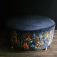 Luxurious Bespoke Floral Velvet Ottoman Coffee Table