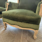 Extremely Comfortable Pair French Wing Back Arm Chairs