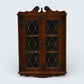 Old Charm Hanging Corner Display Cabinet Leaded Glass Tudor Brown FREE Delivery*