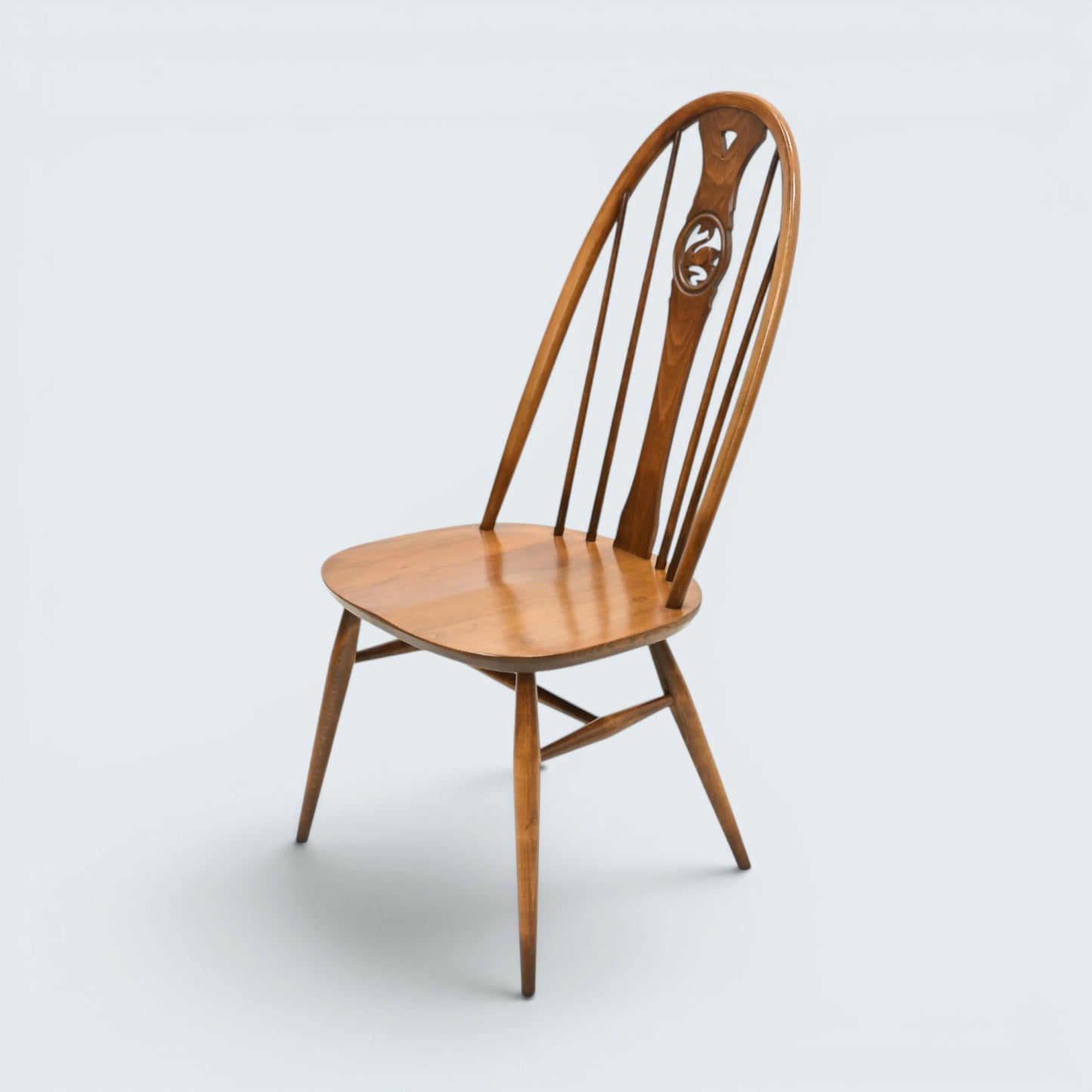 6 Ercol Swan Bow Back Dining Chairs Golden Dawn Finish FREE UK Delivery*