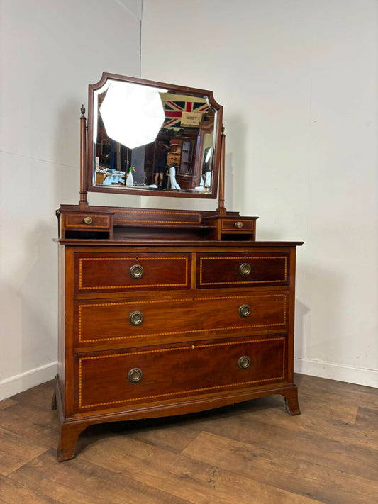 Edwardian Inlaid Mahogany Dressing Table