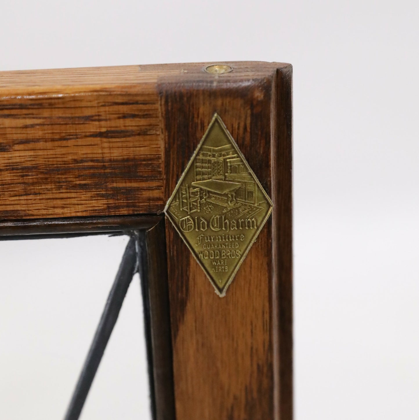 Old Charm Oak Hanging Corner Display Cabinet Tudor Brown #1914 FREE UK Delivery. SBR9573/1909D