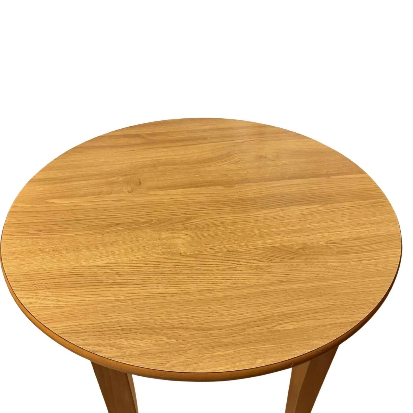 Mid-century style wooden side table, compact 63cm, small occasional table