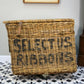 Arthur Craven Mill Basket in Wicker with Rope Handles and Lid