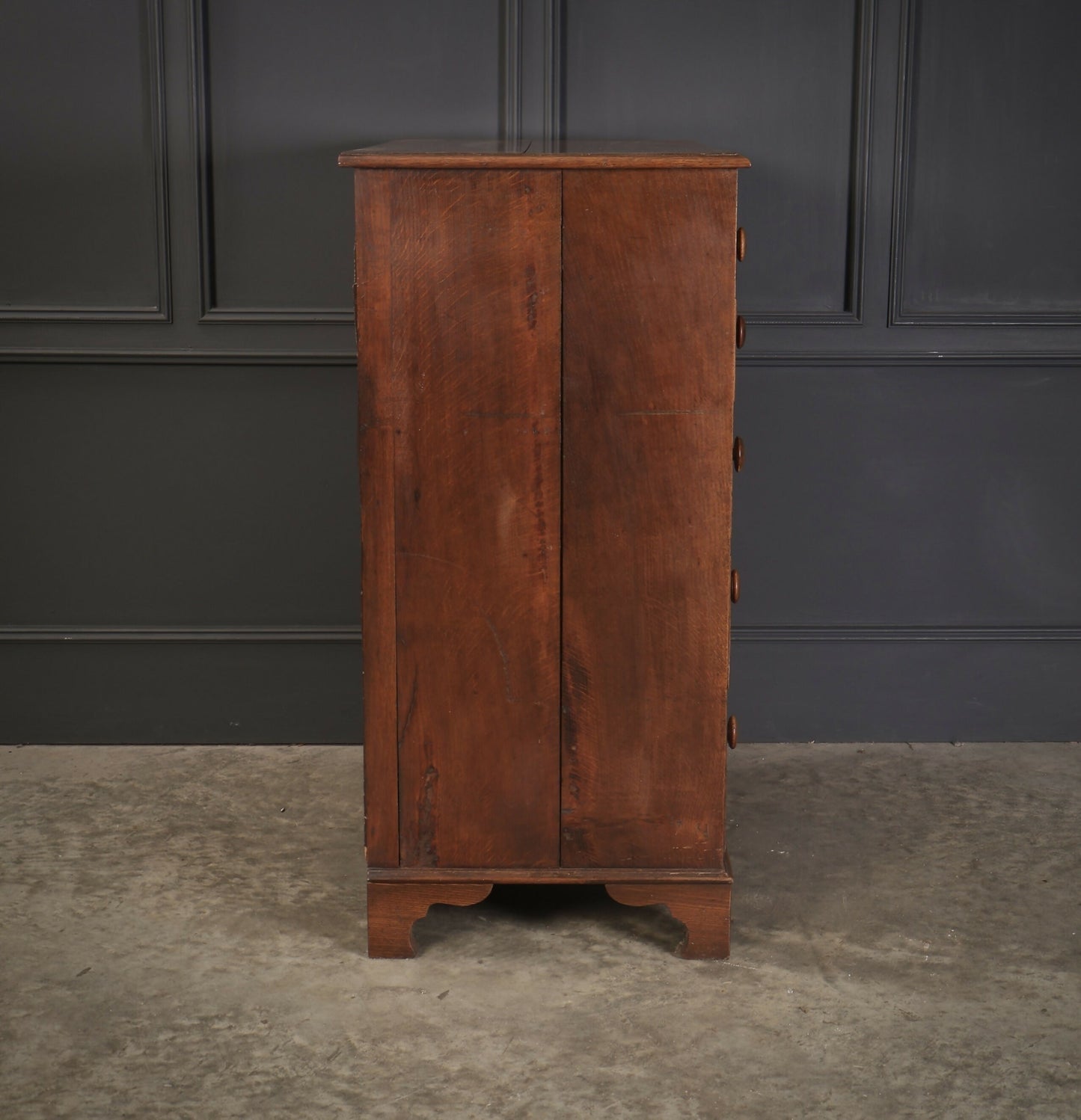 George III Oak Tallboy Vintage Chest Of Drawers