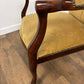 Reproduction Mahogany Button Back Armchair