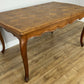 Dining Table Vintage French Style Oak Carved Folding Extendable Table LOT 6355