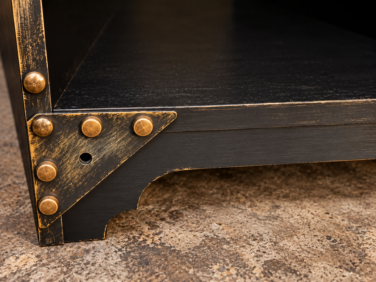 Upcycled Vintage Bedside Cabinet – Industrial Style, Hand-Finished & Unique