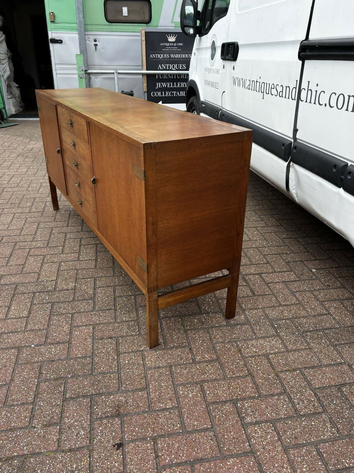 Mid Century Sideboard By Ole Gjerlov Knudsen & Torben Lind. Model “Moduline