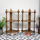 A Pair Ercol Windsor Wall Hanging Corner Units Hanging Shelves in Golden Dawn