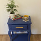 Blue & Honeycomb Side Table