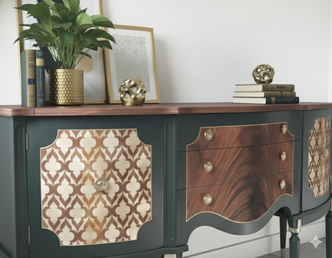 Strongbow sideboard in dark green