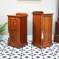 Two Bedside Cabinets Mahogany Late Victorian Early Edwardian