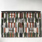 Gplan bedside tables with drawers decoupaged with geometrical pattern