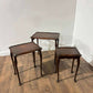 Vintage Mahogany Nest of Three Tables