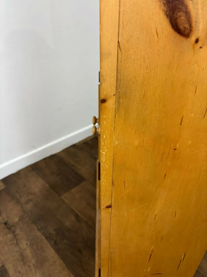 Modern Solid Pine Waxed Bookcase