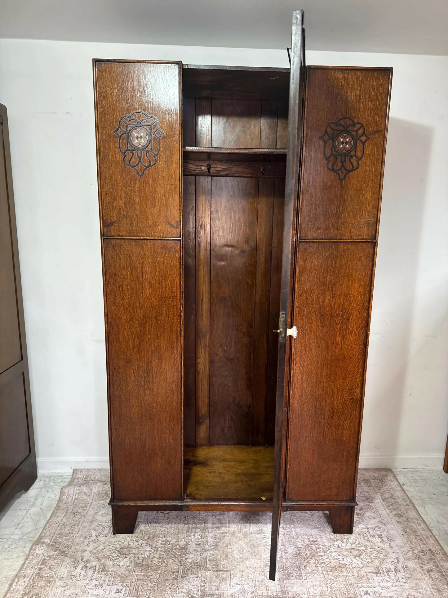 Mid century retro vintage art deco wardrobe mirror