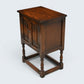 Old Charm Pedestal Cabinet Cupboard Bedside Tudor Brown Finish FREE UK DELIVERY*