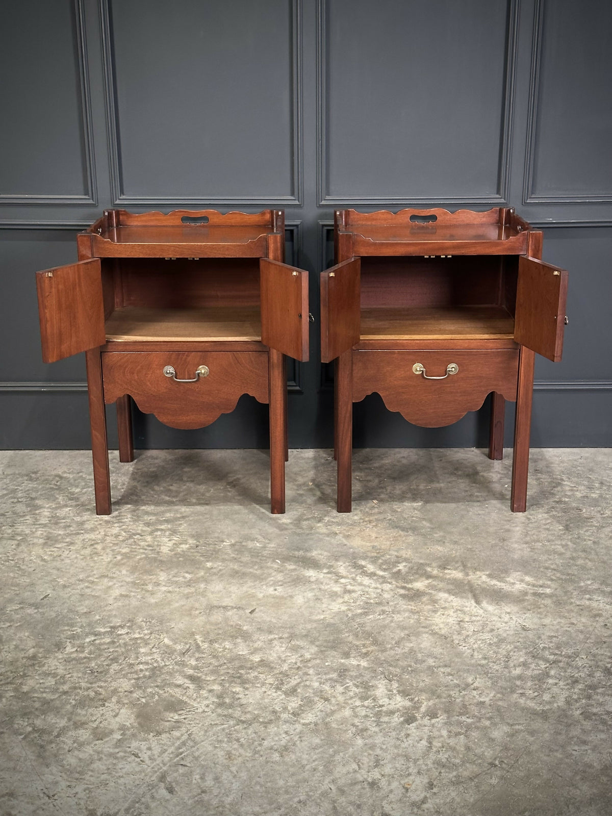 Pair Of Mahogany Bedside Tables