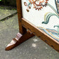 A RUPERT / NIGEL GRIFFITHS MONASTIC CARVED OAK FIRE SCREEN / STAND
