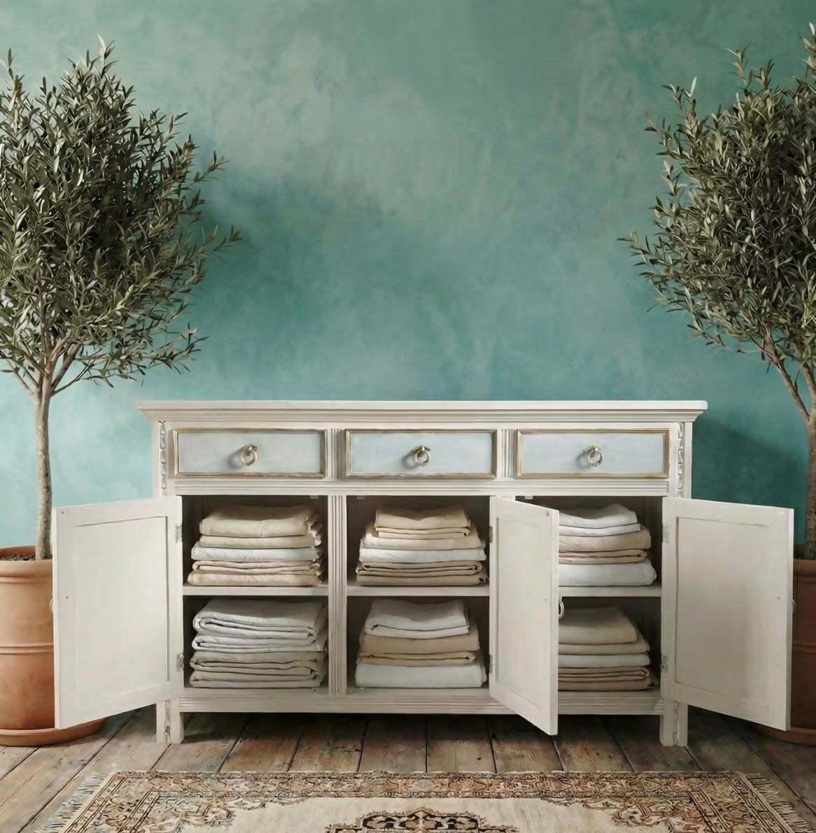 Vintage White Sideboard
