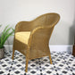 Lloyd Loom Lusty Woven Chair 1950s with Rare Sprung Seat