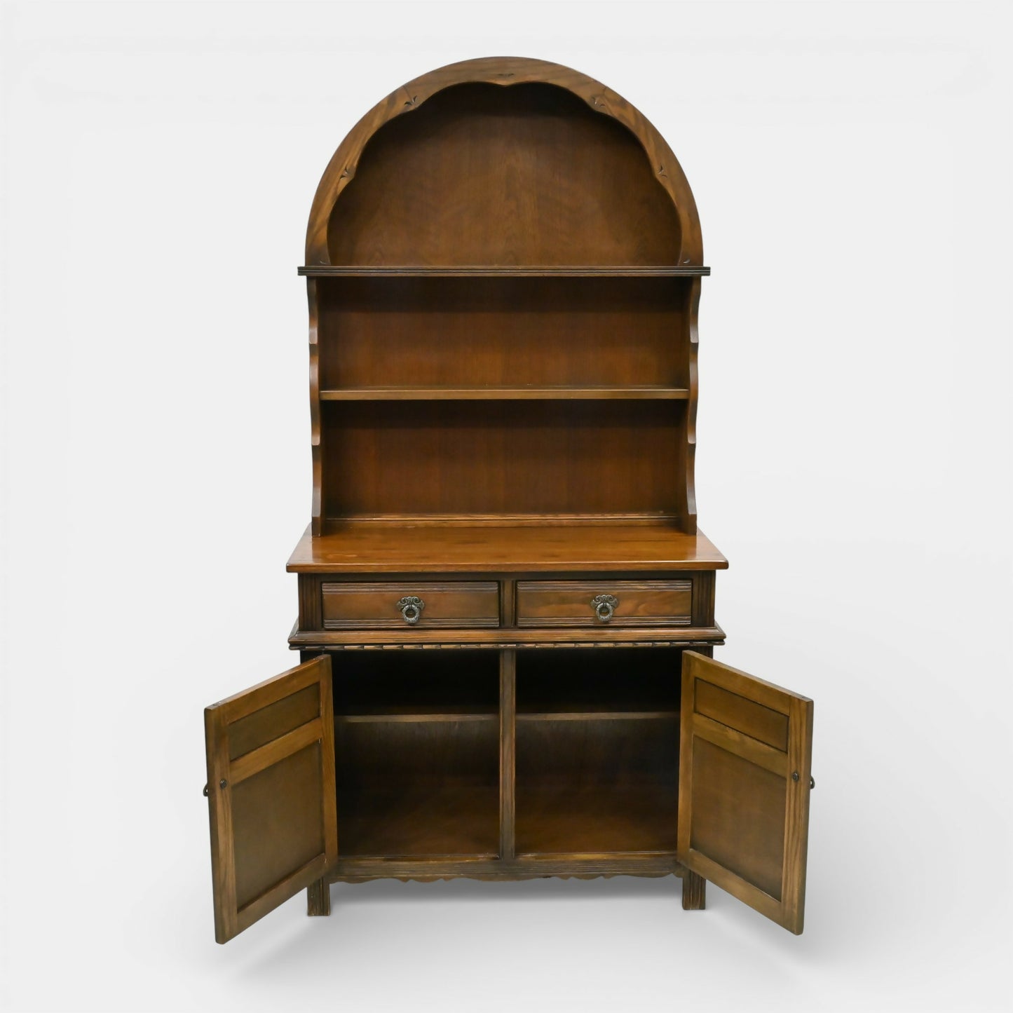 Old Charm Oak Dutch Dresser 2 Drawer 2 Door Dome Top 2 Piece FREE UK Delivery*. SBR11077/2210E