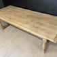 Large and Deep Oak Farmhouse Dining Table