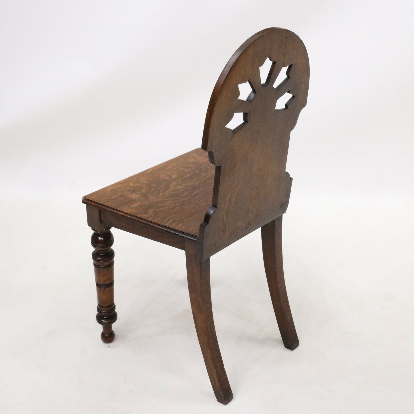 Carved Antique William IV Hall/Bedroom Chair Quartersawn Oak FREE Delivery. SBR9796/1211D