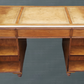 English Campaign Style Pedestal Desk by Baker Furniture Collectors Edition