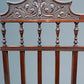 Antique Edwardian Carved Walnut Double Bed