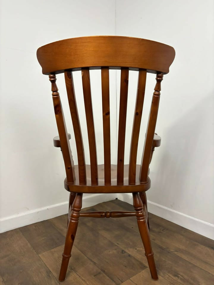 Reproduction Antique Pine Farmhouse Carver Chair