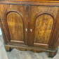 Victorian Mahogany Double Corner Cupboard With Glazed Top