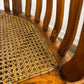 Antique Style Hardwood Bergère Chair with Cane Seat & Cabriole Legs