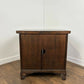 Priory Oak Bookcase with Linen Fold Doors