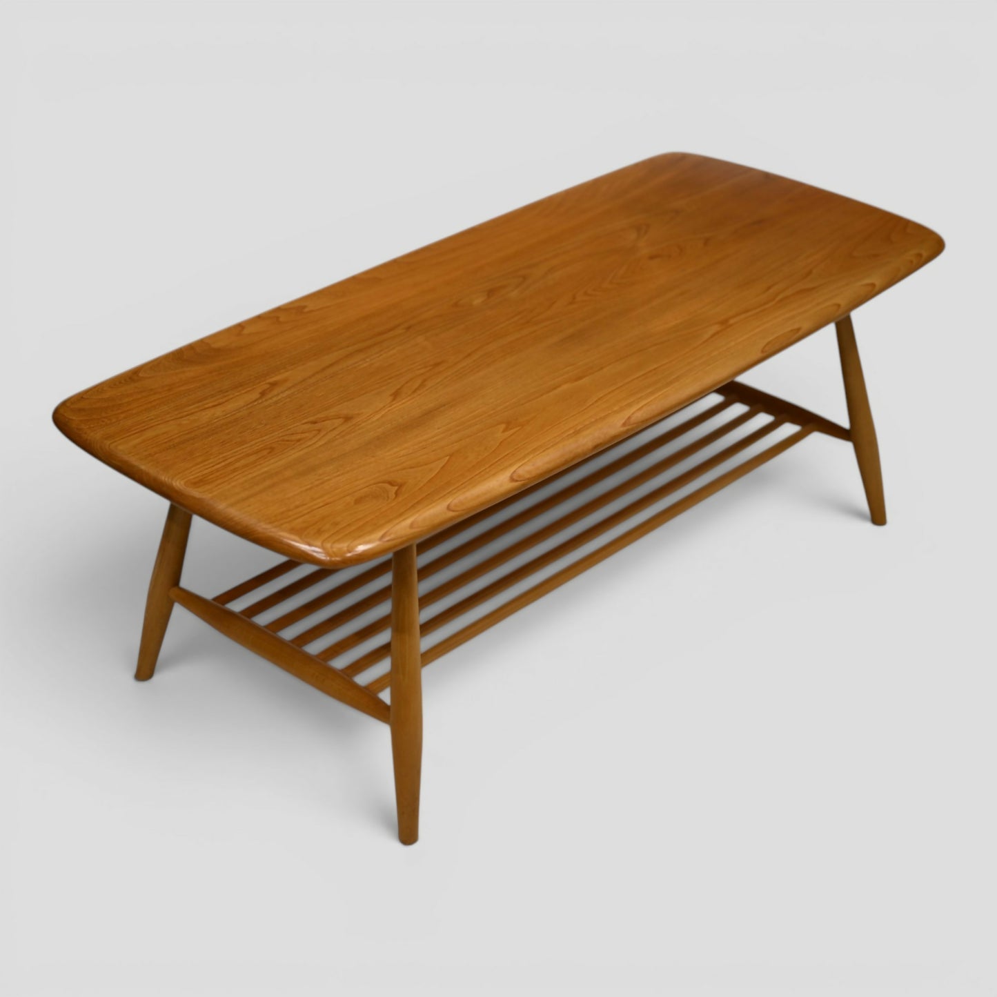 Ercol Occasional/Coffee Table Slatted Magazine Shelf #459 Light FREE Delivery*
