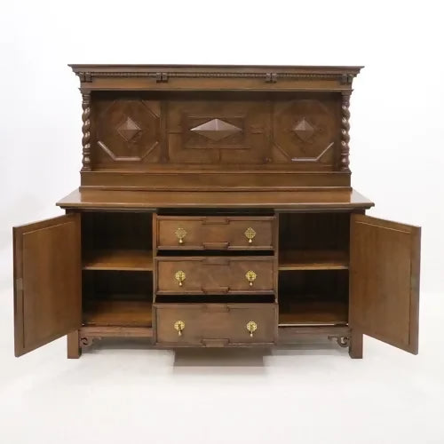Jacobean Style Sideboard/Livery With Raised Back By Webber FREE UK Delivery