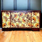 Upcycled Vintage Mid Century Sideboard, Tv Unit , 1970's Floral Print , Living Room, Dining Room Storage.